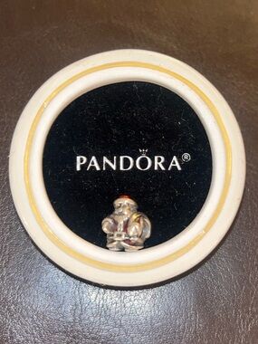PANDORA RETIRED Santa Claus with Red Enamel